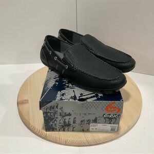 Used Like New GBX Ludlam Black Slip On Loafer‎ Driving Shoes Men Size 10M